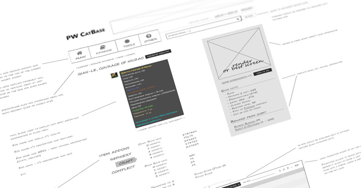 CatBase website prototype